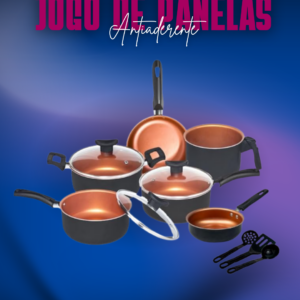 Jogo de panelas antiaderente